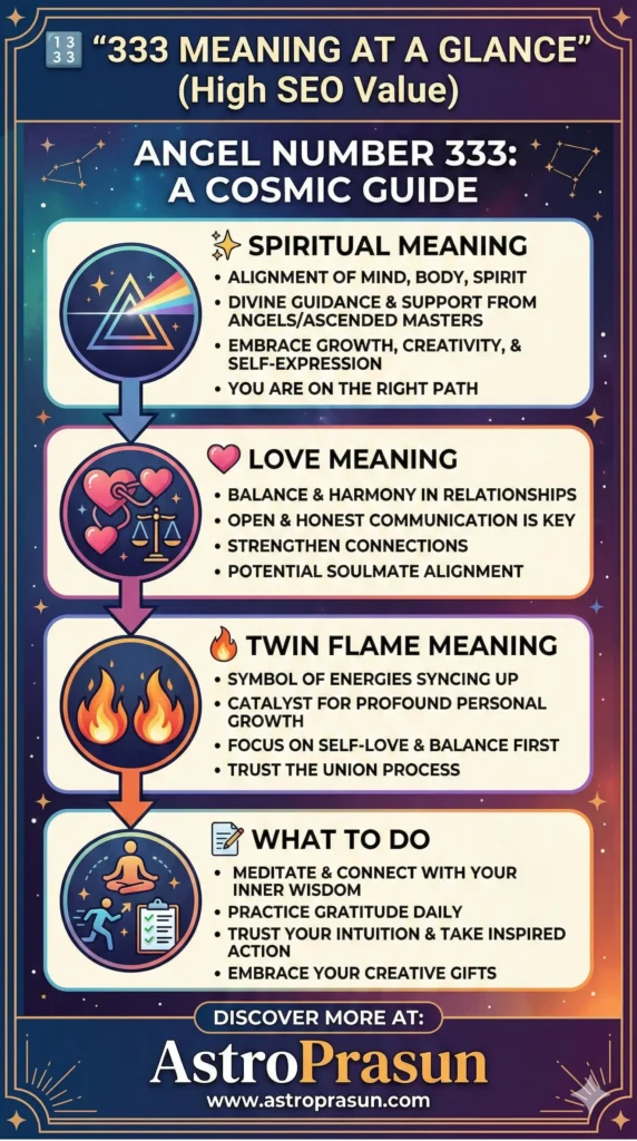 Angel number 333 meaning in love twin flame and spiritual growth